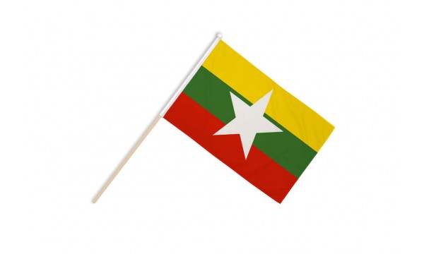 Myanmar New (Burma) Hand Flags